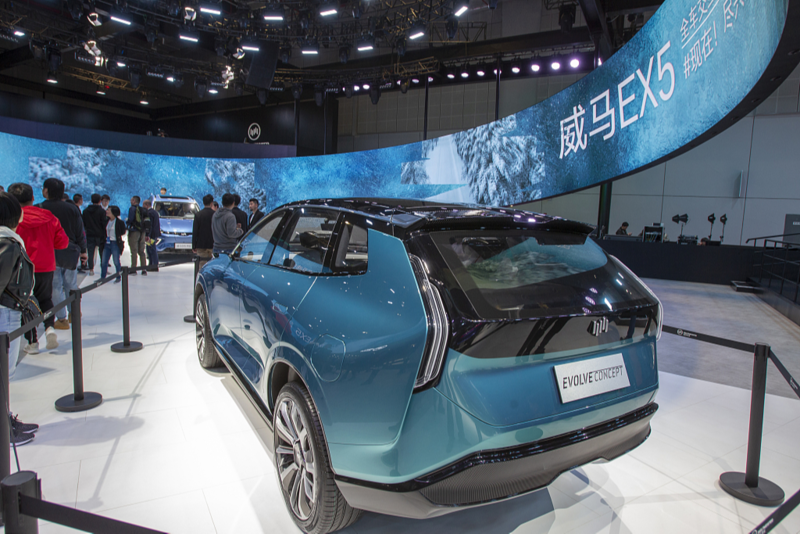 威马汽车,2019上海车展。图片:视觉中国