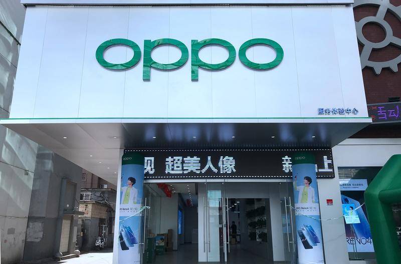 沈阳一家oppo服务体验中心。图片:视觉中国