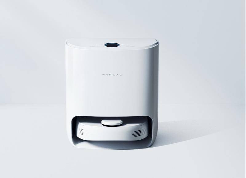 自云鲸之后,iRobot、科沃斯等厂商也纷纷推出了可以自动洗拖布的扫地机器人。图片:云鲸拖扫一体机器人