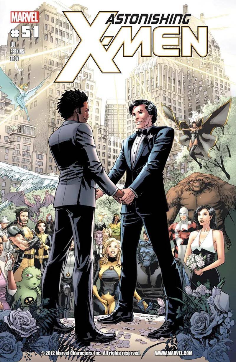 第一次出现在漫威漫画中的同性婚礼