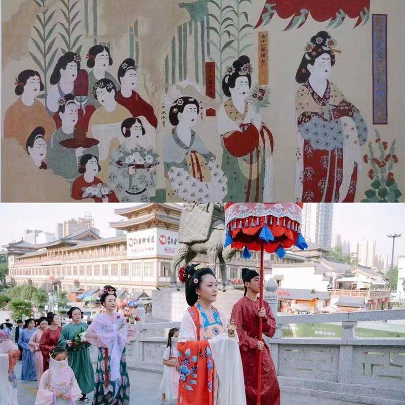 大唐西市的表演,尽最大努力在复刻历史记载中的大唐元素。来源:受访者供图