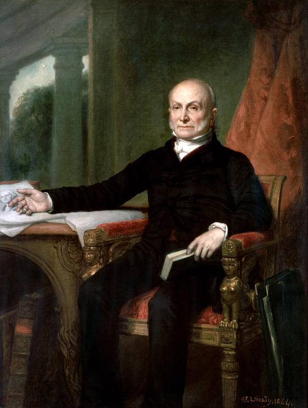 美国总统约翰·昆西·亚当斯,他在 1828 年的选举中败于杰克逊。
