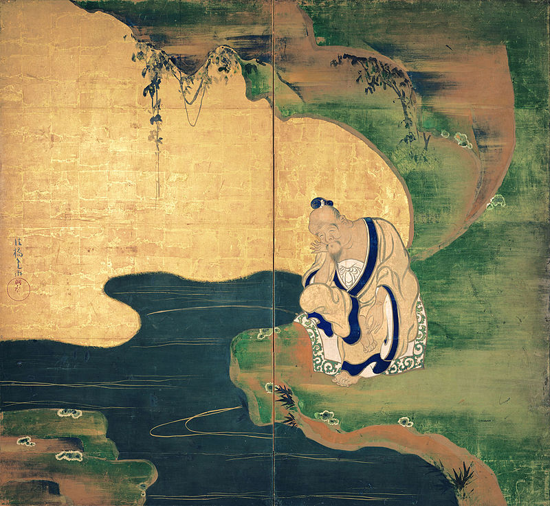 光琳派”的集大成之作，纯日本趣味的装饰美——尾形光琳《燕子花图屏风》
