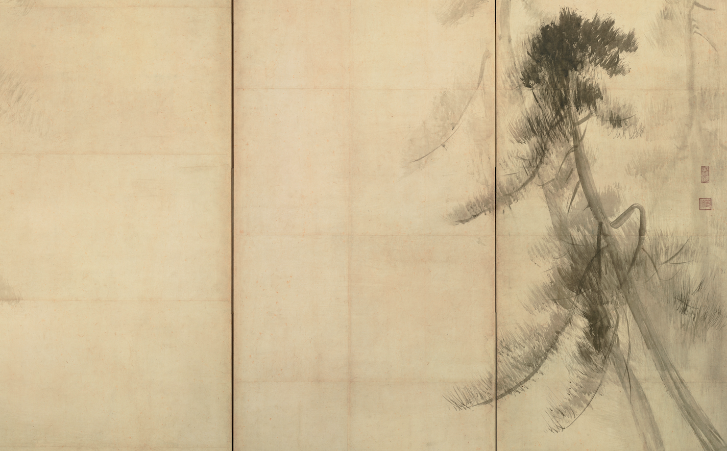 幽玄、侘寂、物哀，日本水墨画巅峰之作——长谷川等伯《松林图》