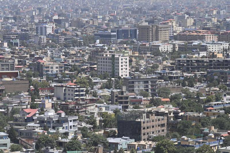 2021年，喀布尔城市远景。 图源：AFP